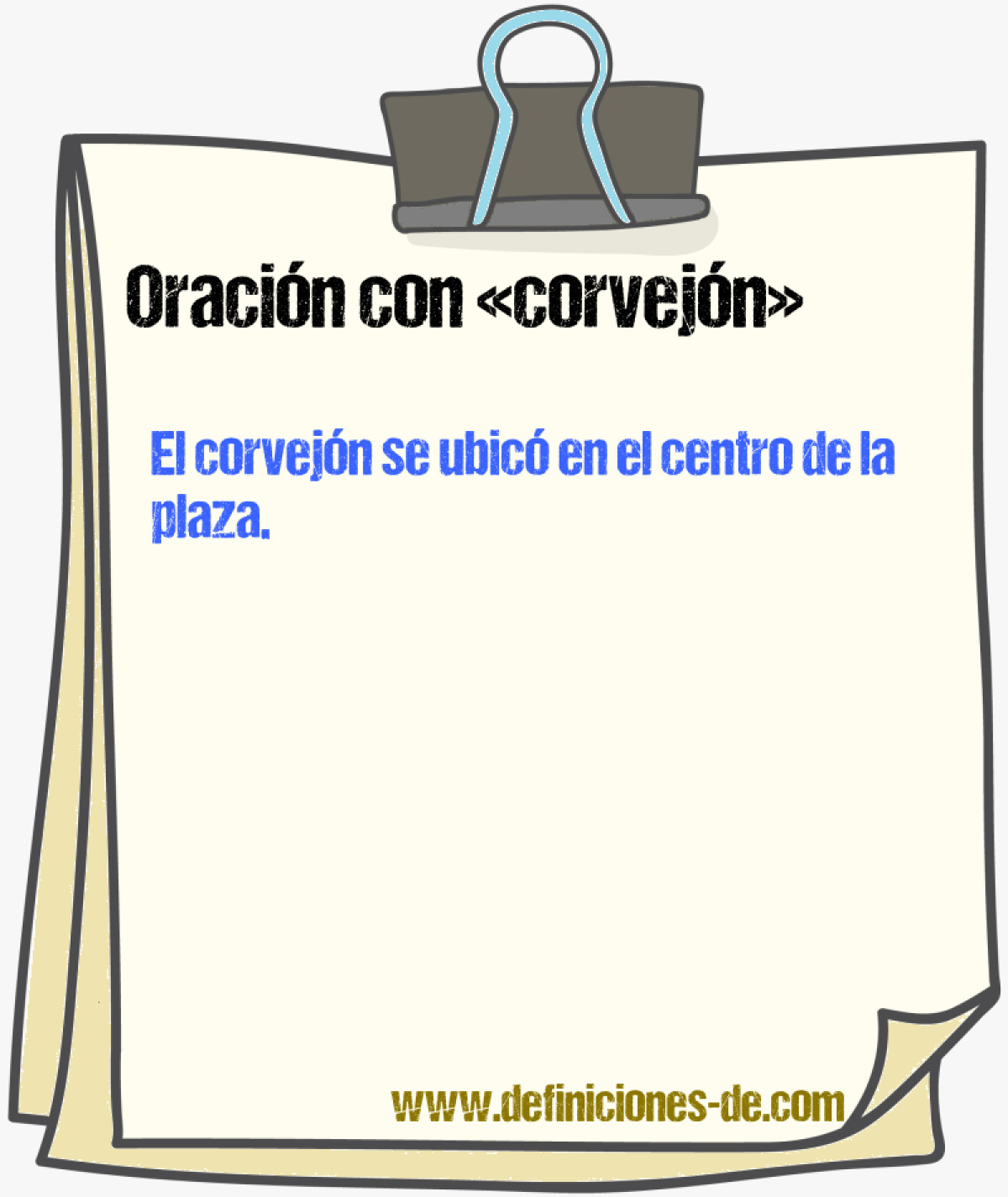 Ejemplos de oraciones con corvejn