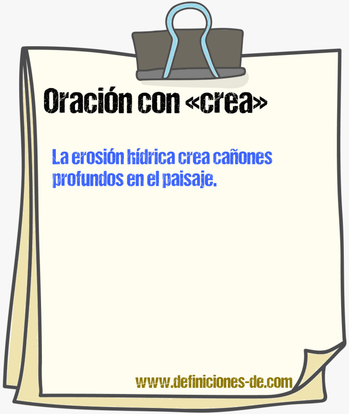 Ejemplos de oraciones con crea