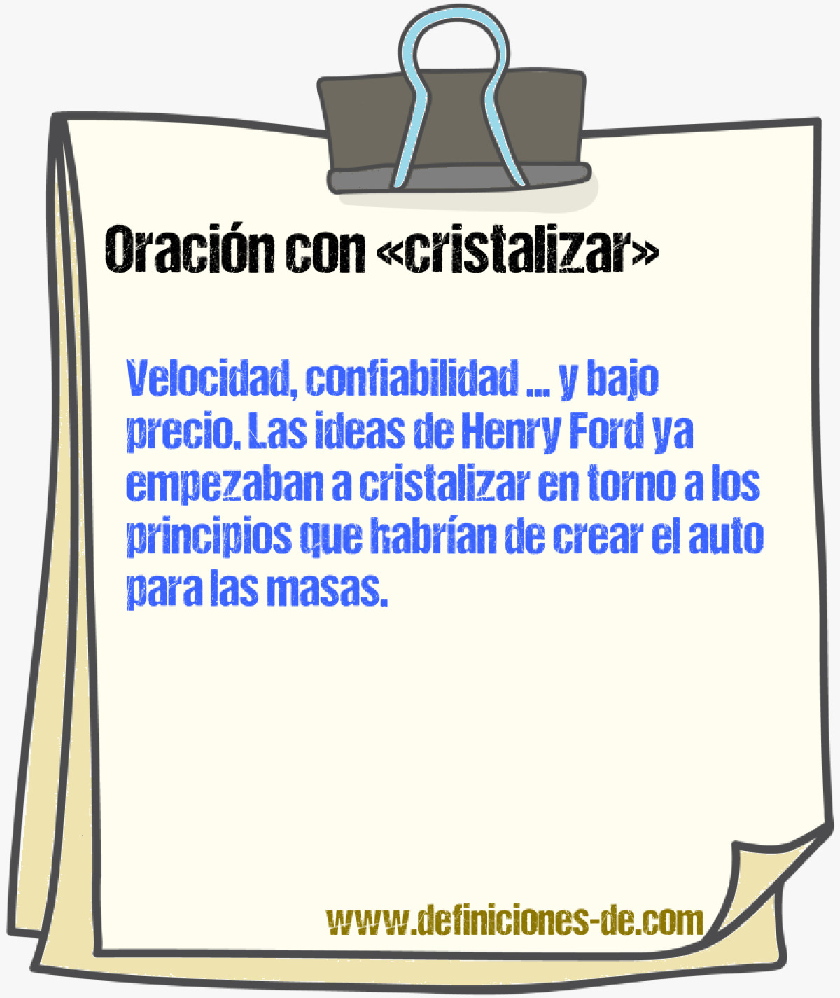 Ejemplos de oraciones con cristalizar