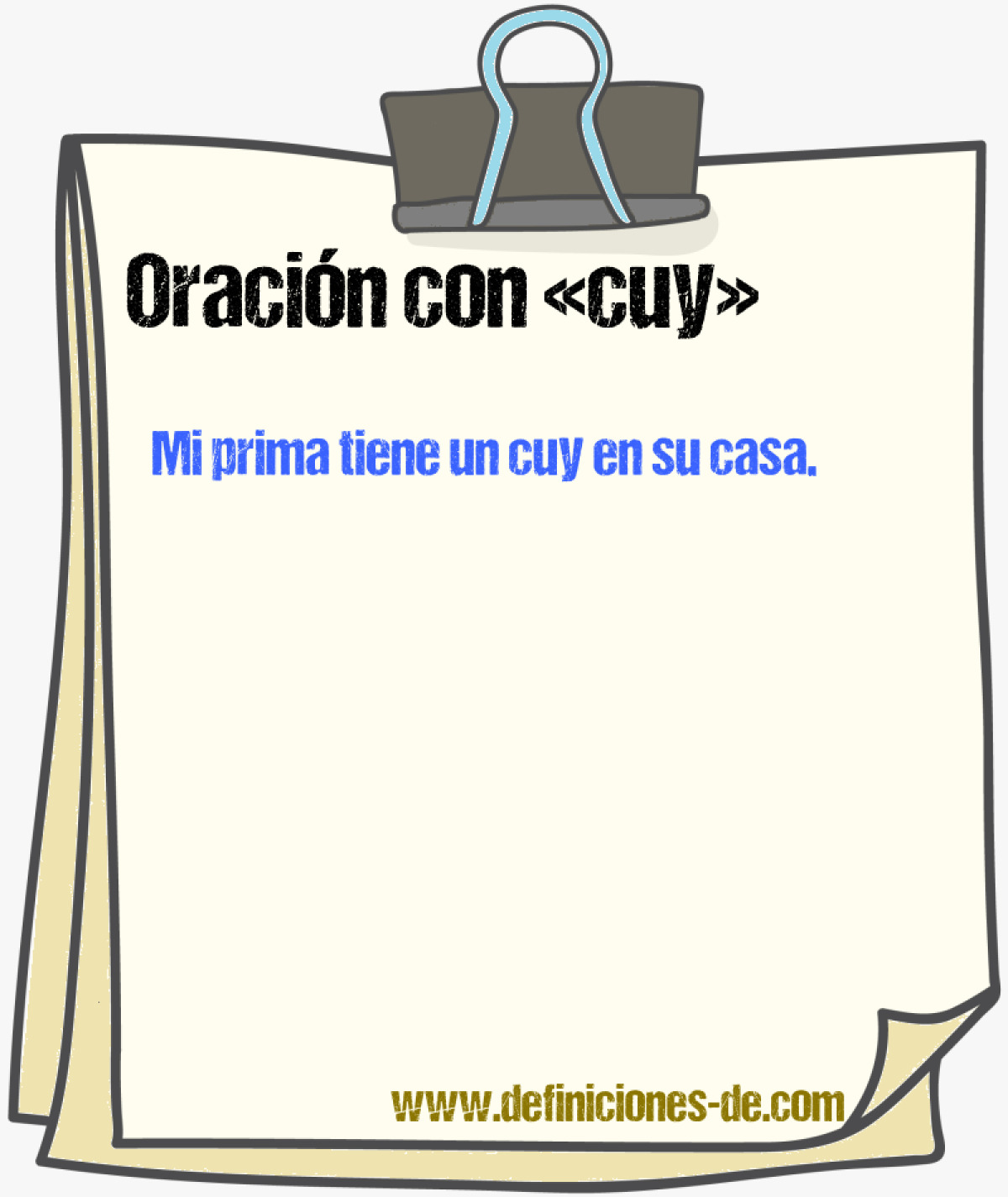 Ejemplos de oraciones con cuy