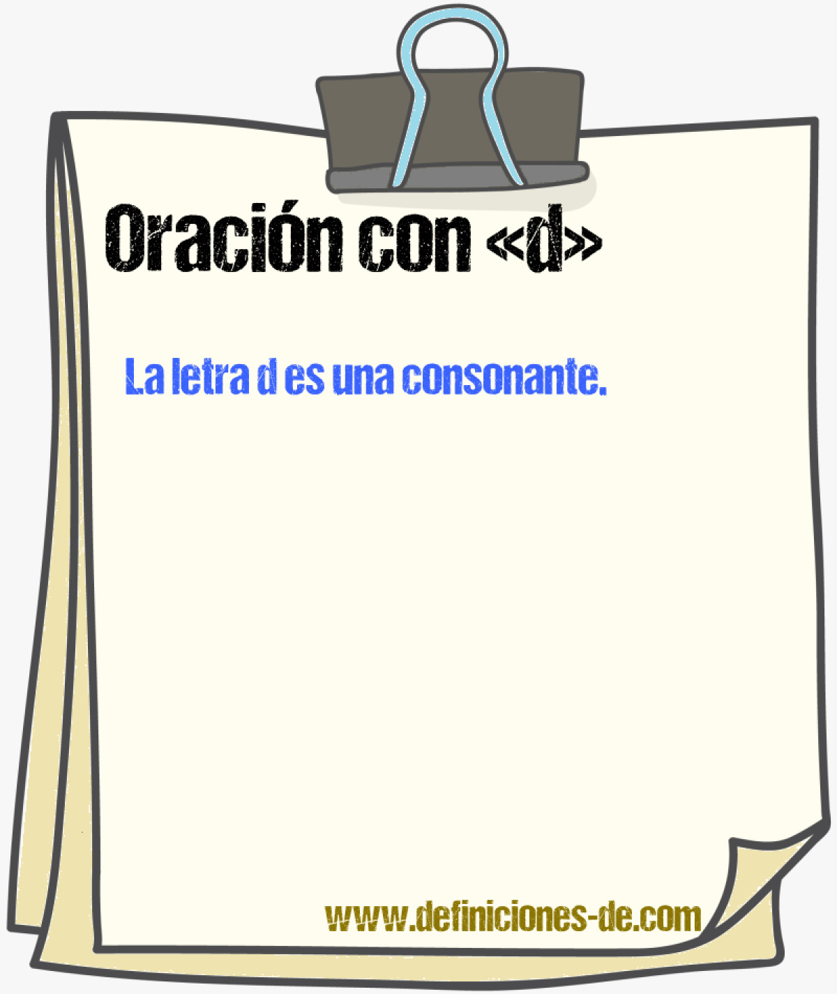 Ejemplos de oraciones con d