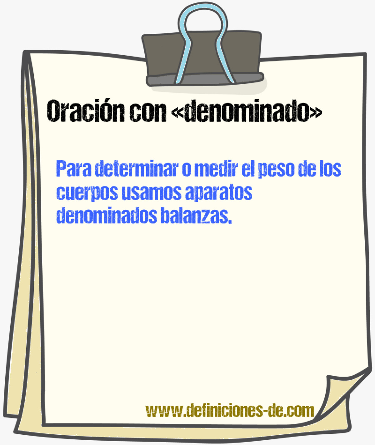 Ejemplos de oraciones con denominado