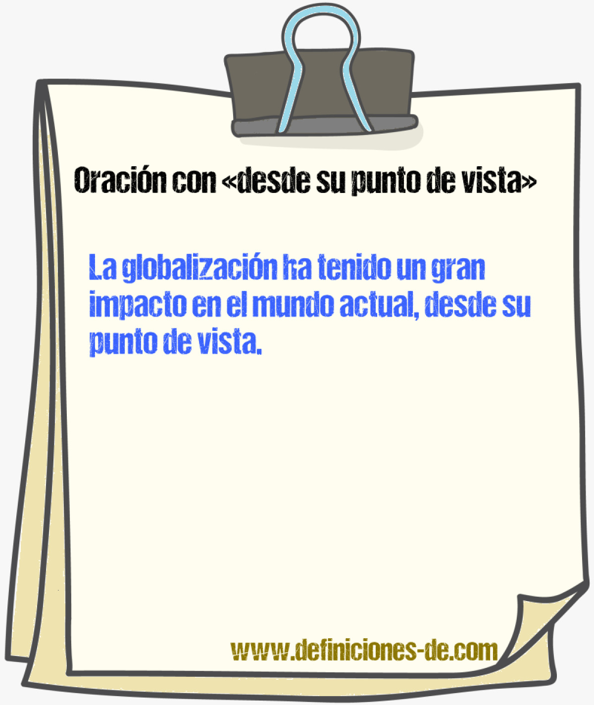 Ejemplos de oraciones con desde su punto de vista