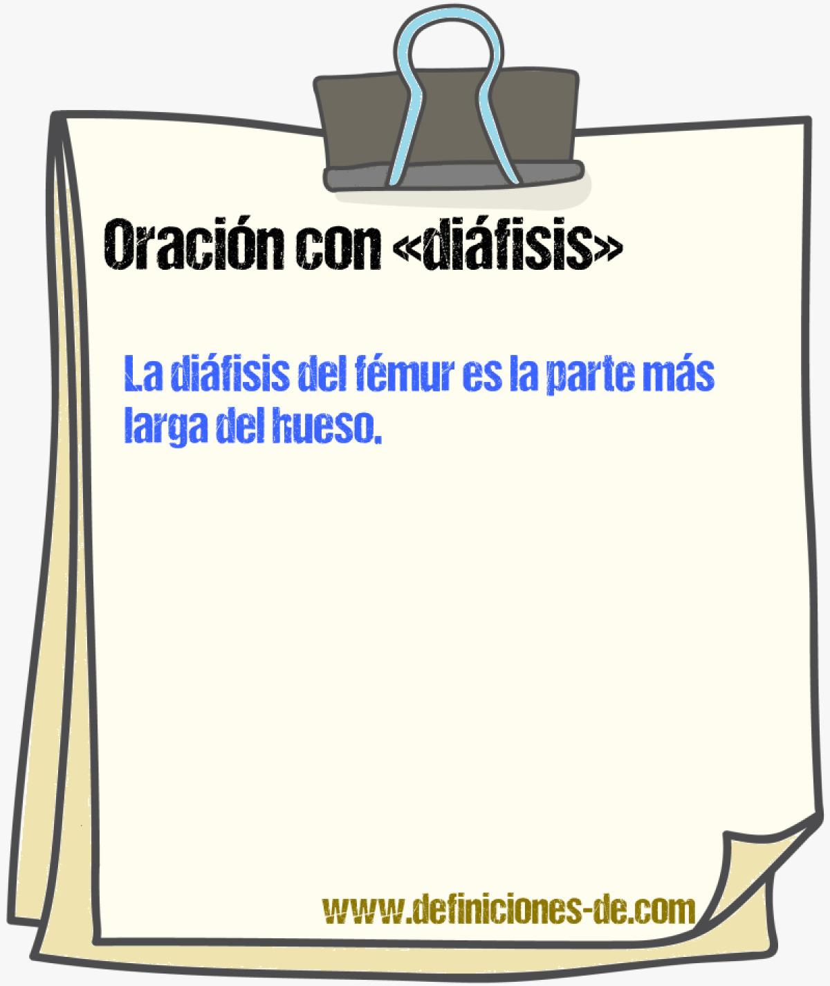 Ejemplos de oraciones con difisis