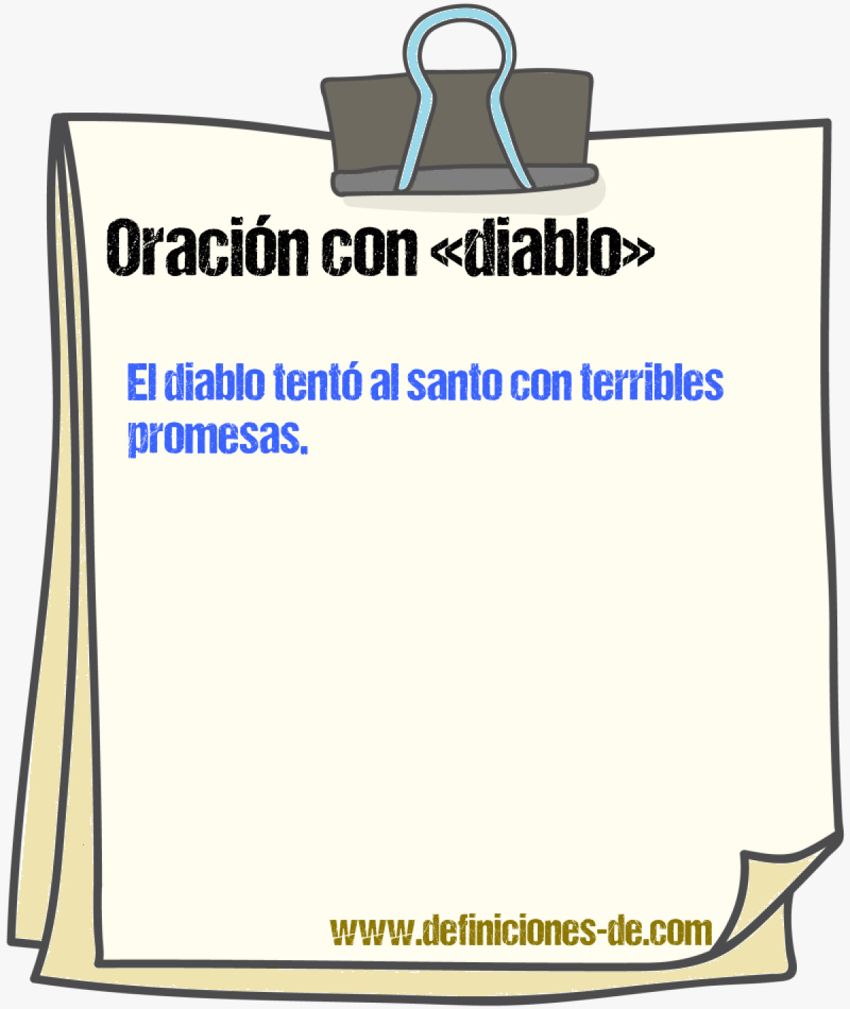 Ejemplos de oraciones con diablo