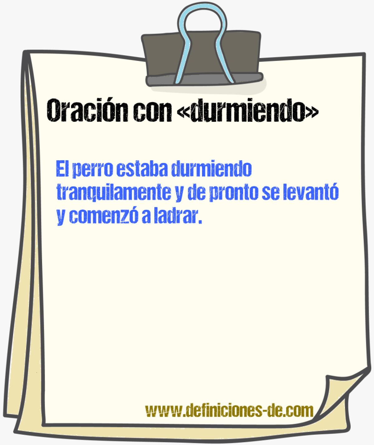 Ejemplos de oraciones con durmiendo