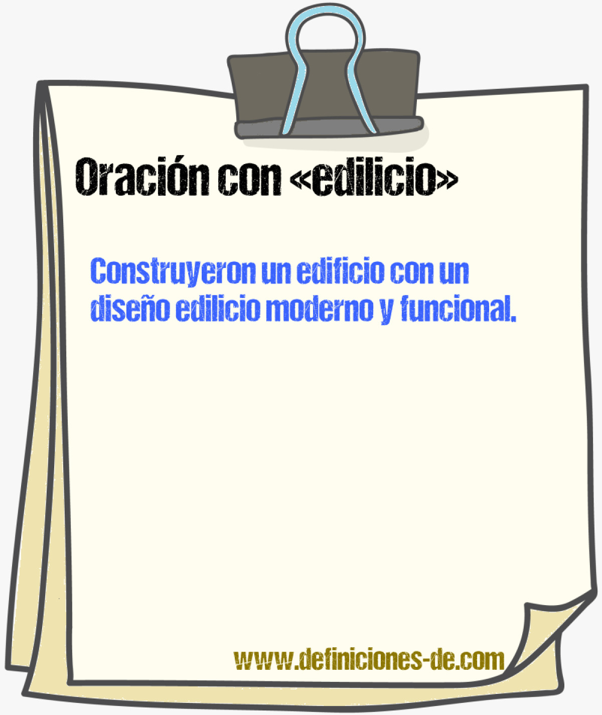 Ejemplos de oraciones con edilicio