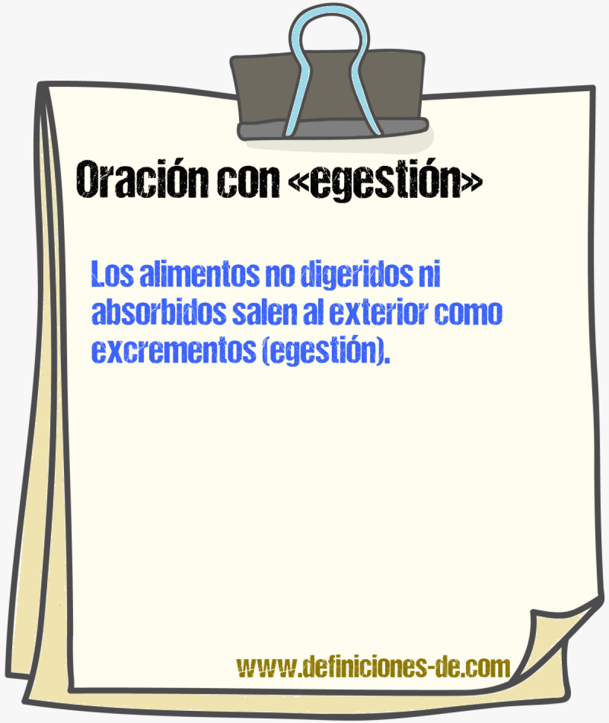 Ejemplos de oraciones con egestin