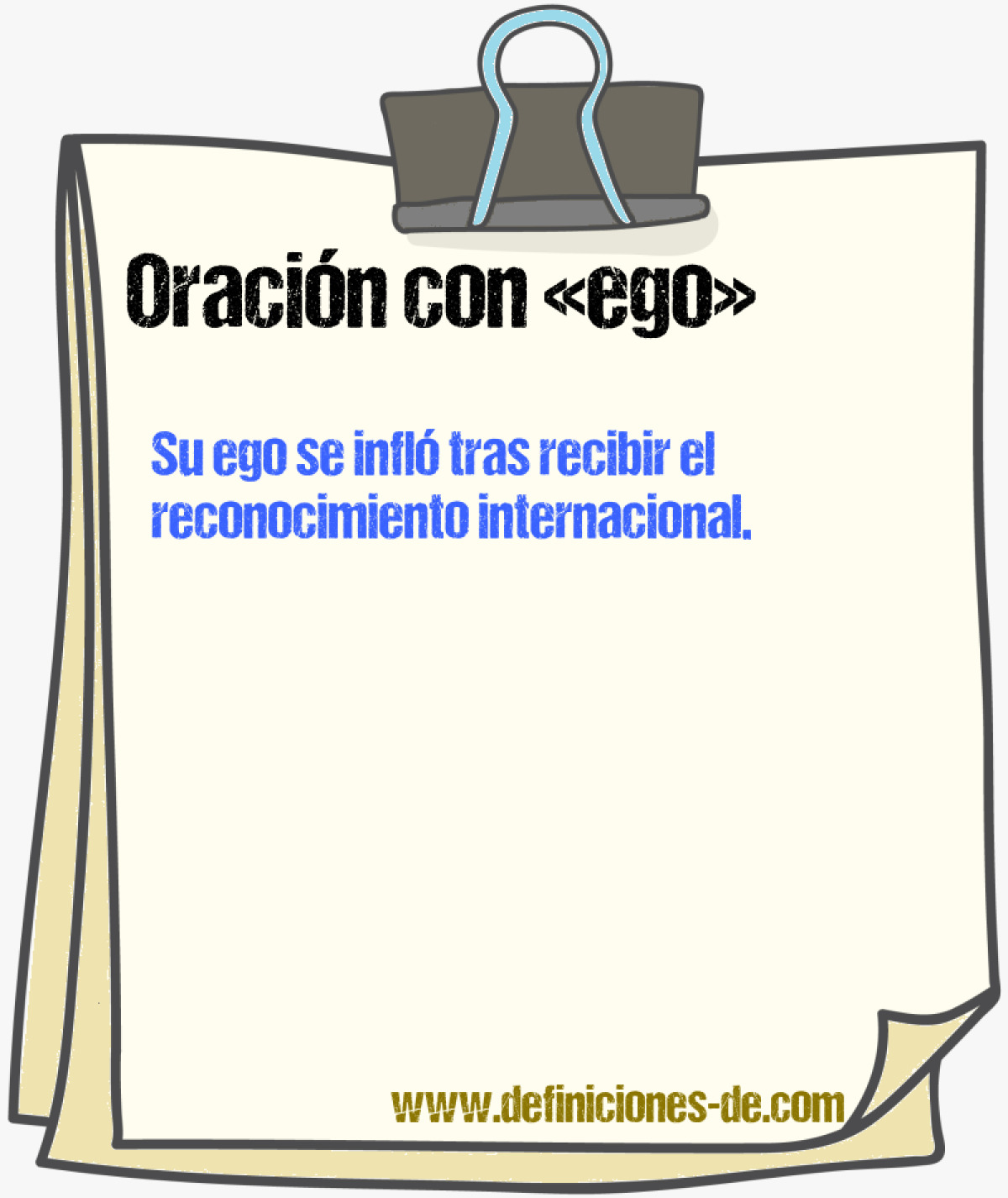 Ejemplos de oraciones con ego