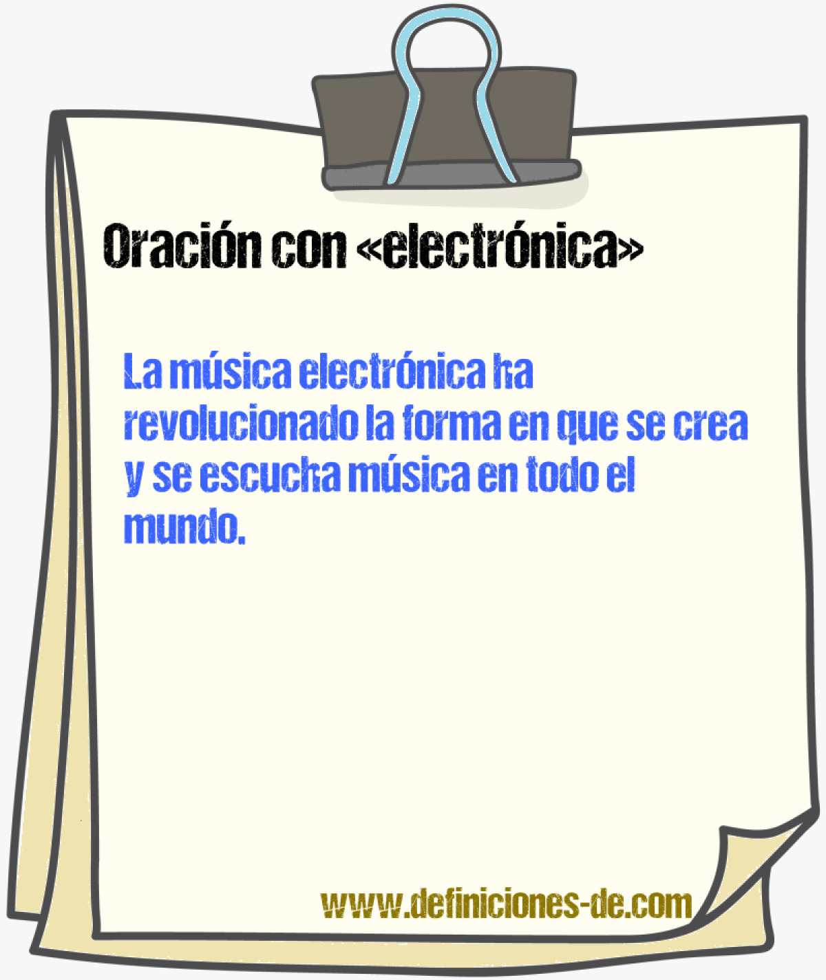 Ejemplos de oraciones con electrnica