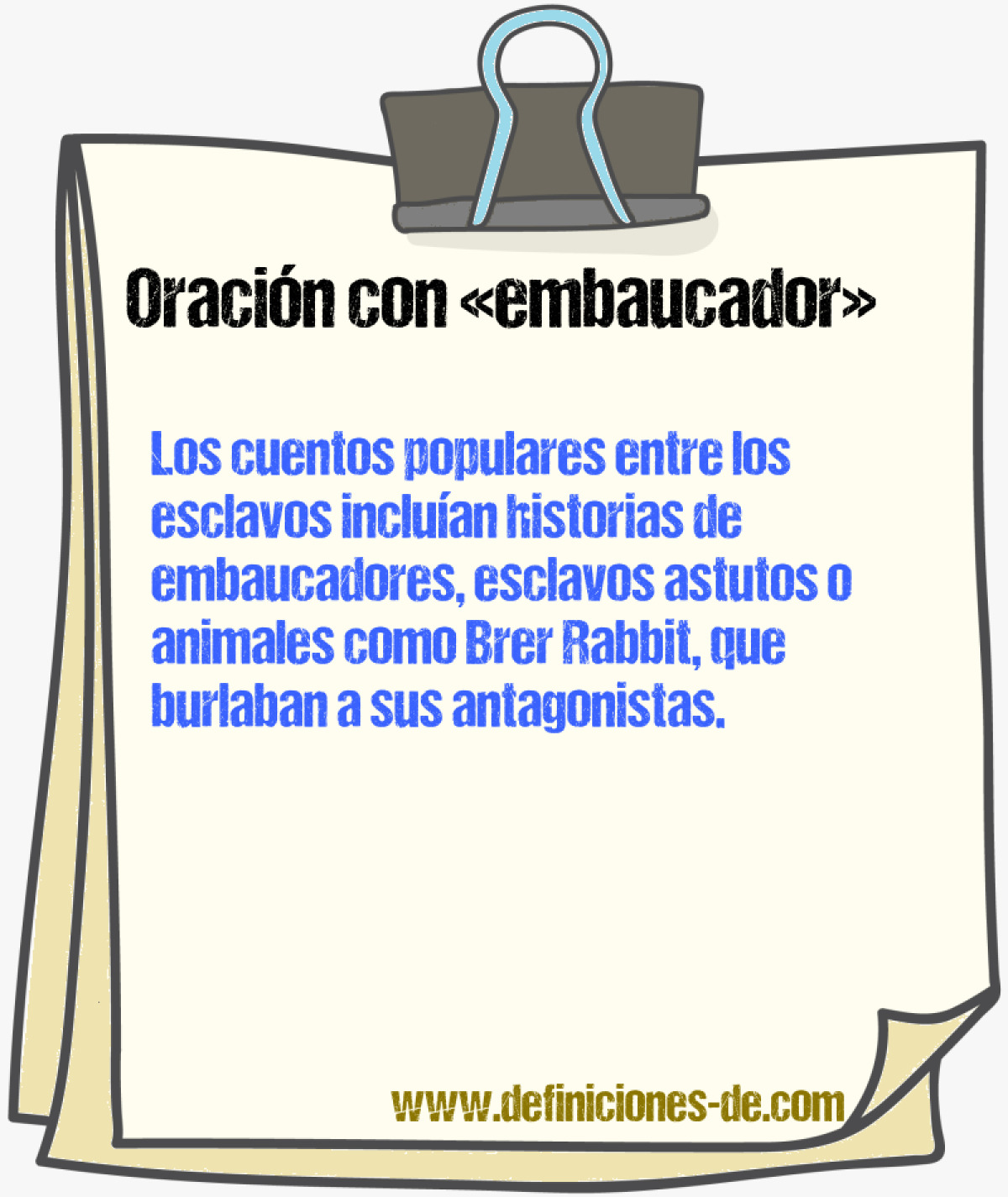 Ejemplos de oraciones con embaucador