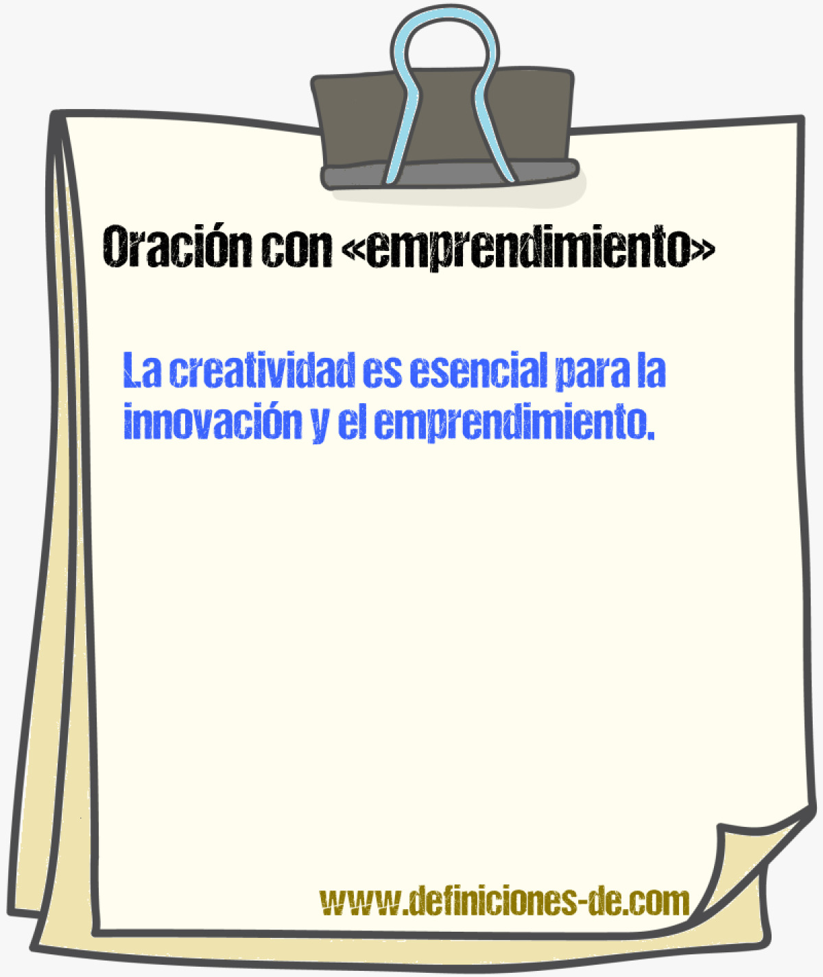 Ejemplos de oraciones con emprendimiento