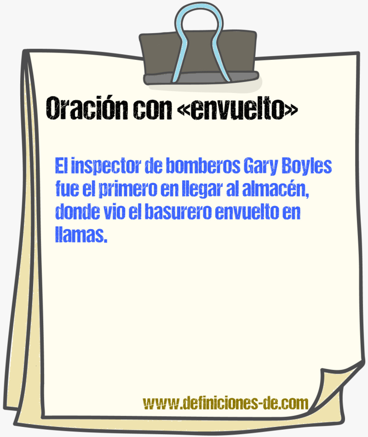 Ejemplos de oraciones con envuelto