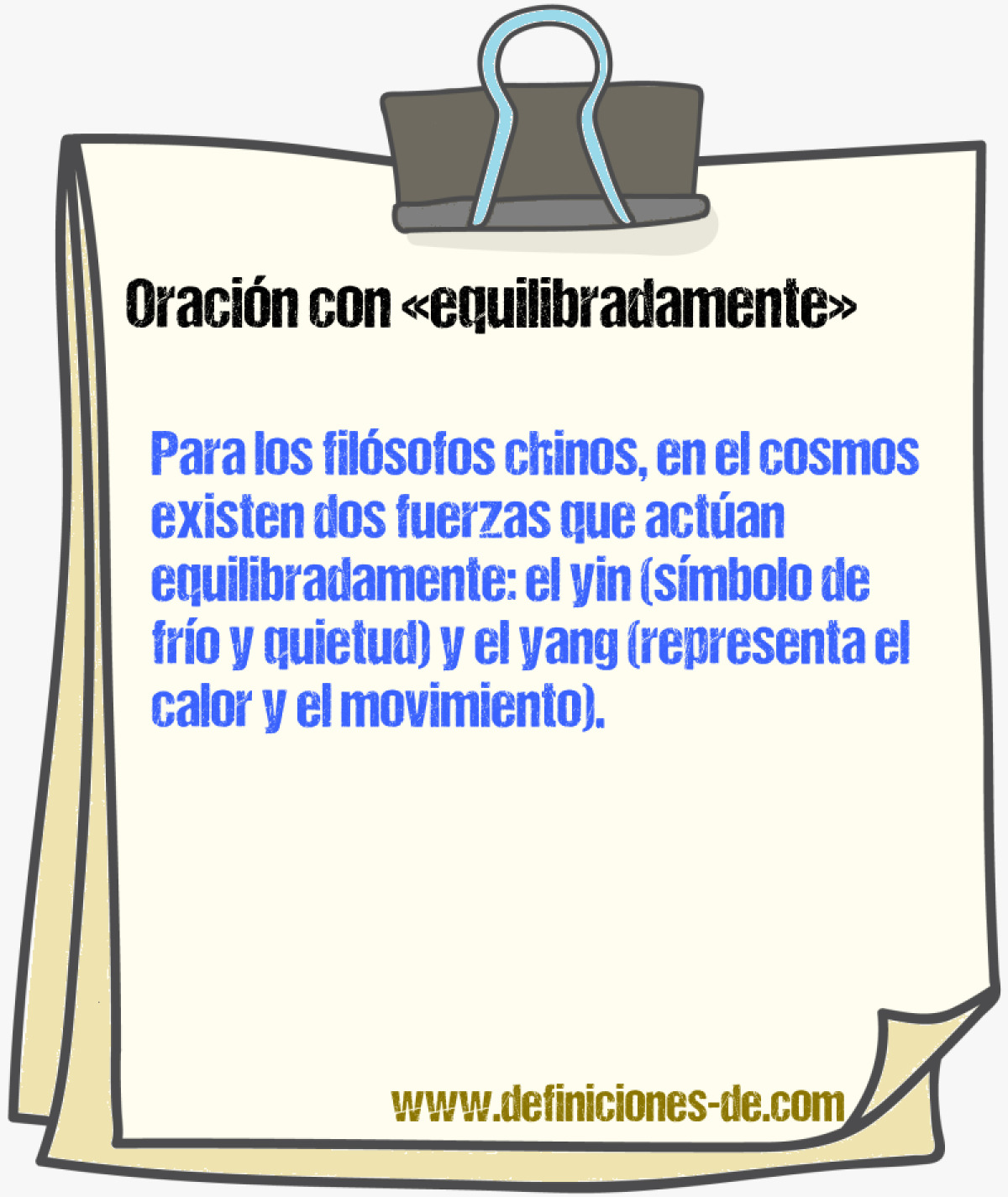 Ejemplos de oraciones con equilibradamente