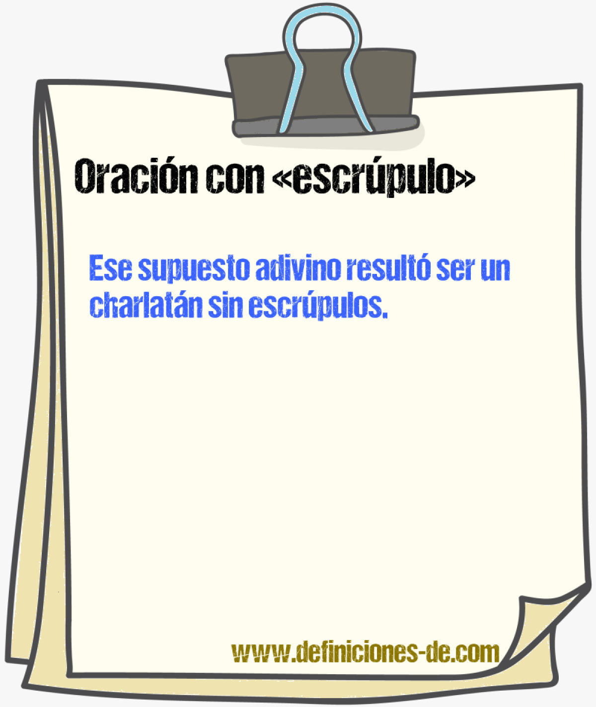 Ejemplos de oraciones con escrpulo