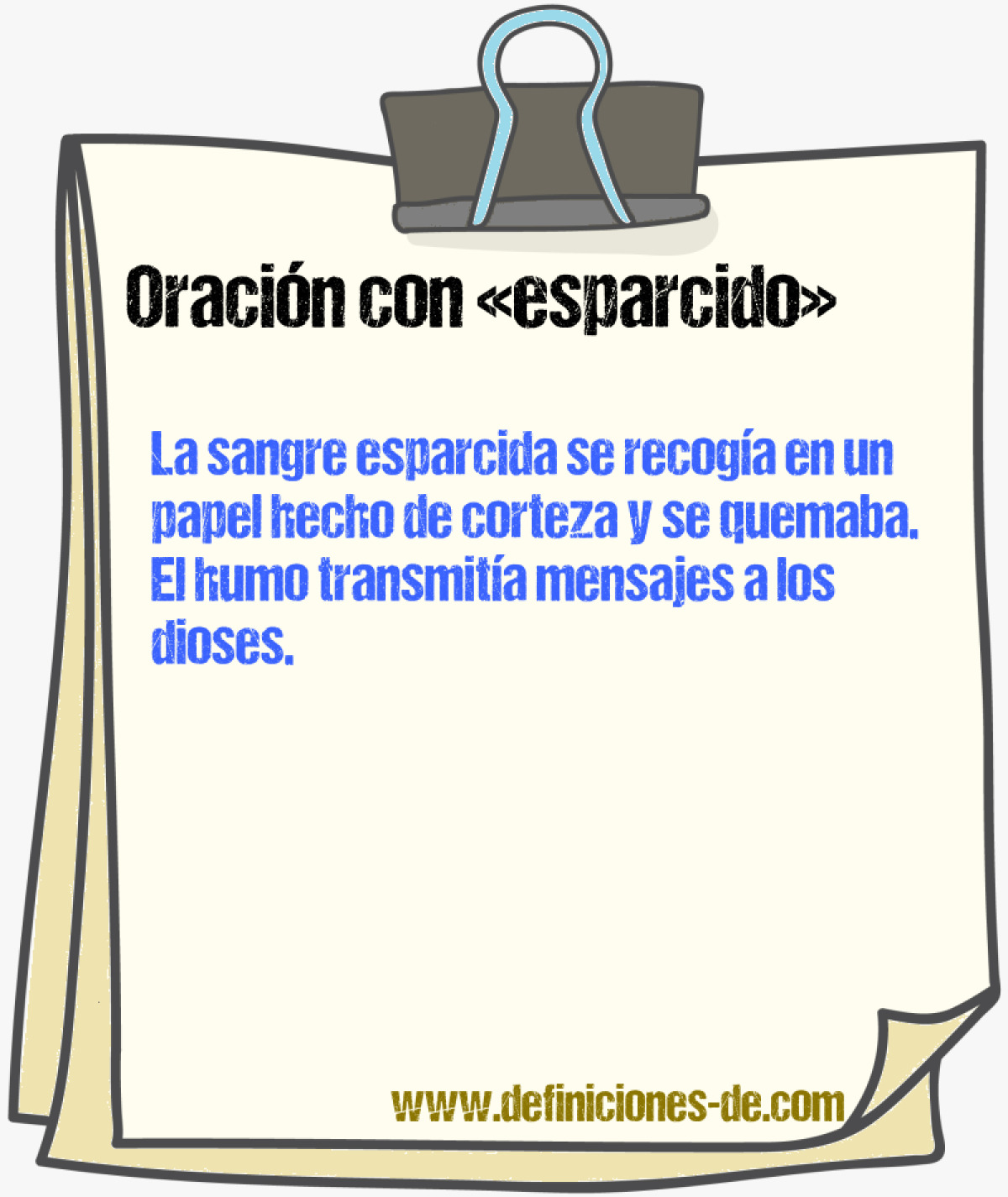 Ejemplos de oraciones con esparcido