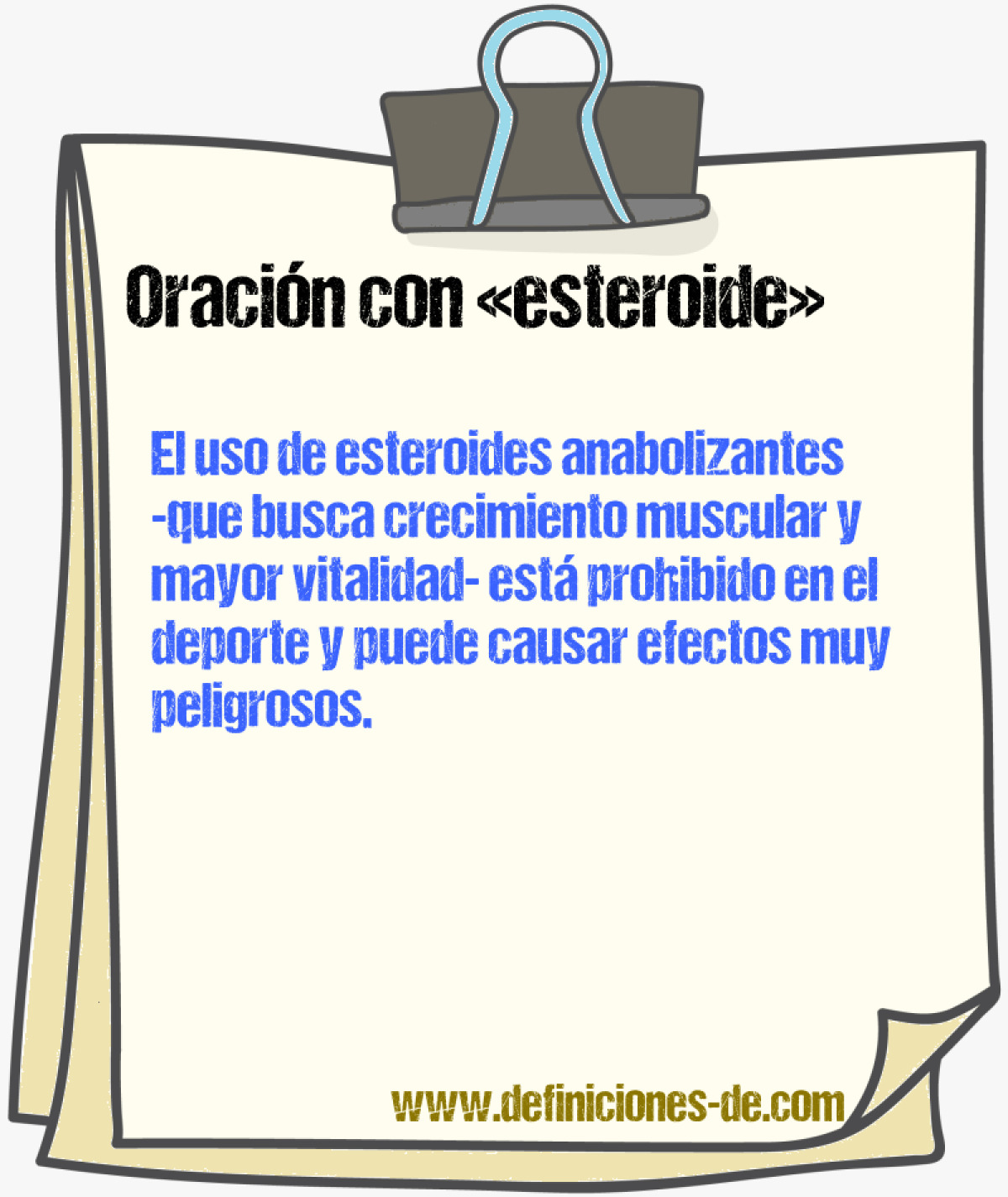 Ejemplos de oraciones con esteroide