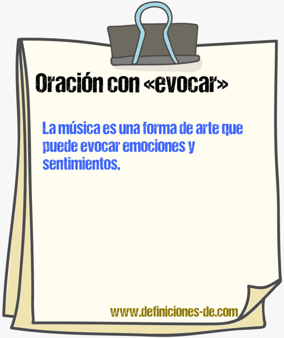 Ejemplos de oraciones con evocar