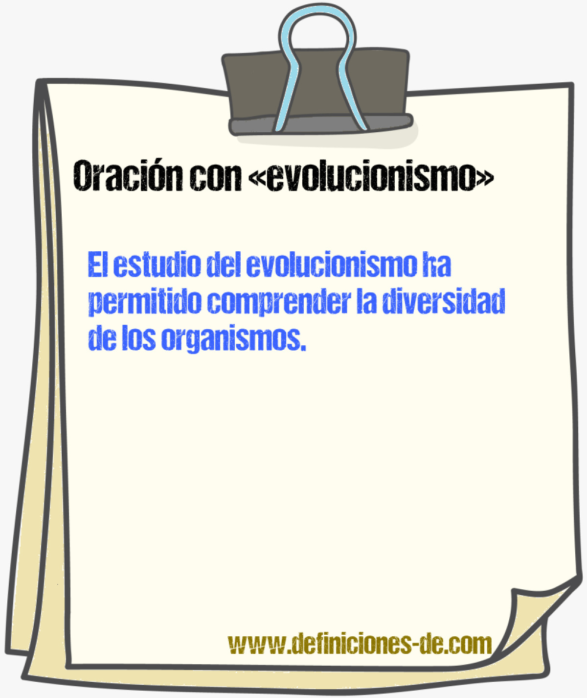 Ejemplos de oraciones con evolucionismo