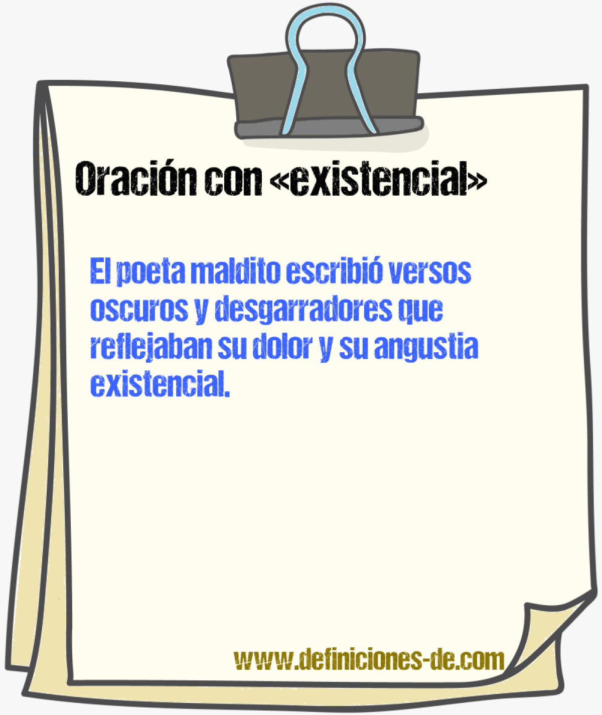 Ejemplos de oraciones con existencial