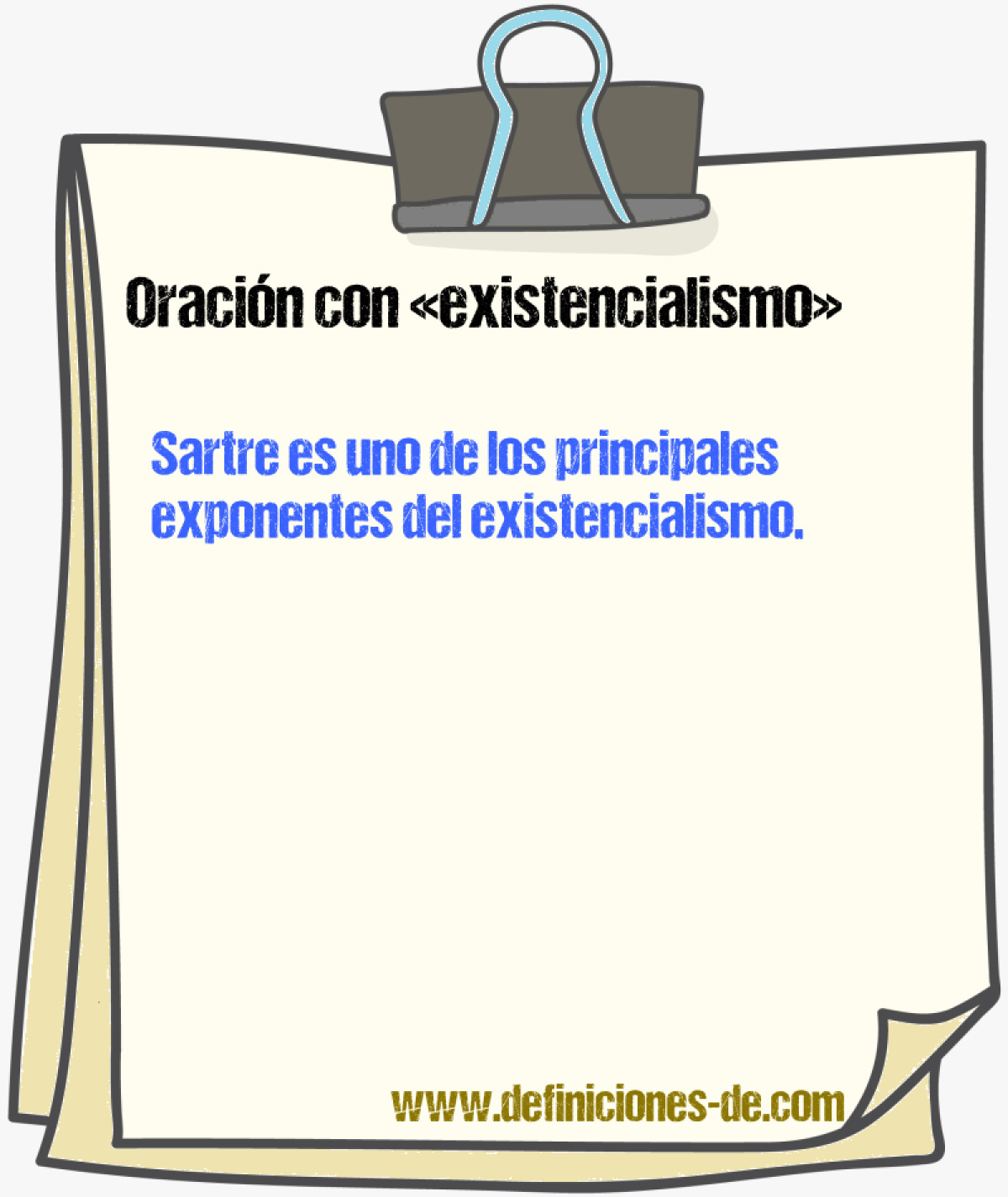 Ejemplos de oraciones con existencialismo