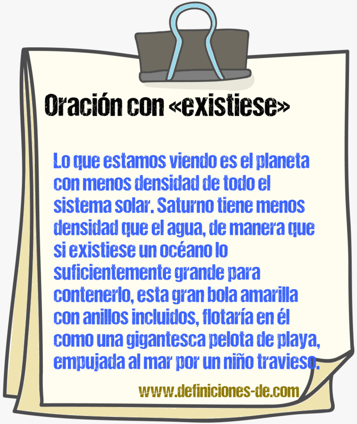 Ejemplos de oraciones con existiese