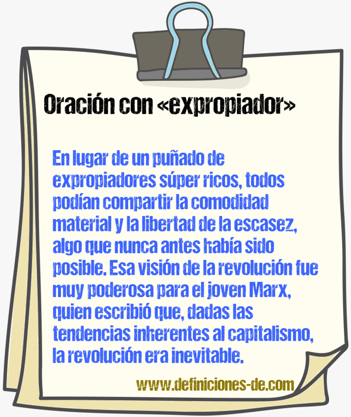 Ejemplos de oraciones con expropiador