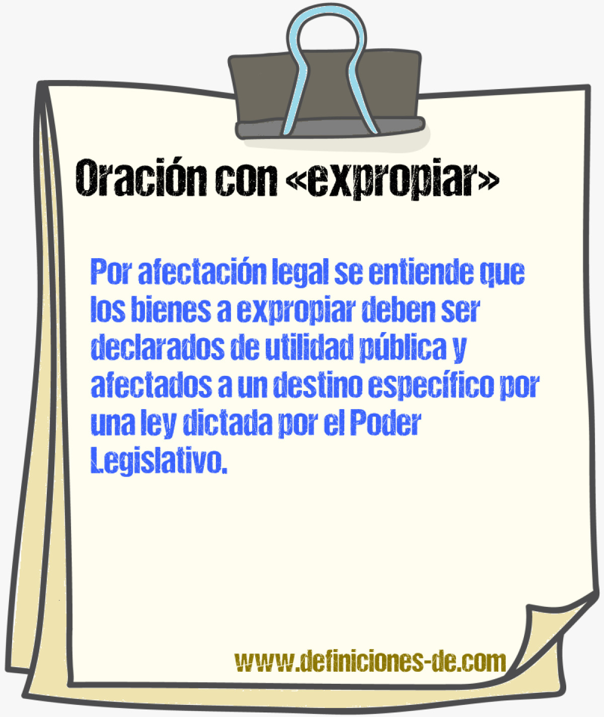 Ejemplos de oraciones con expropiar