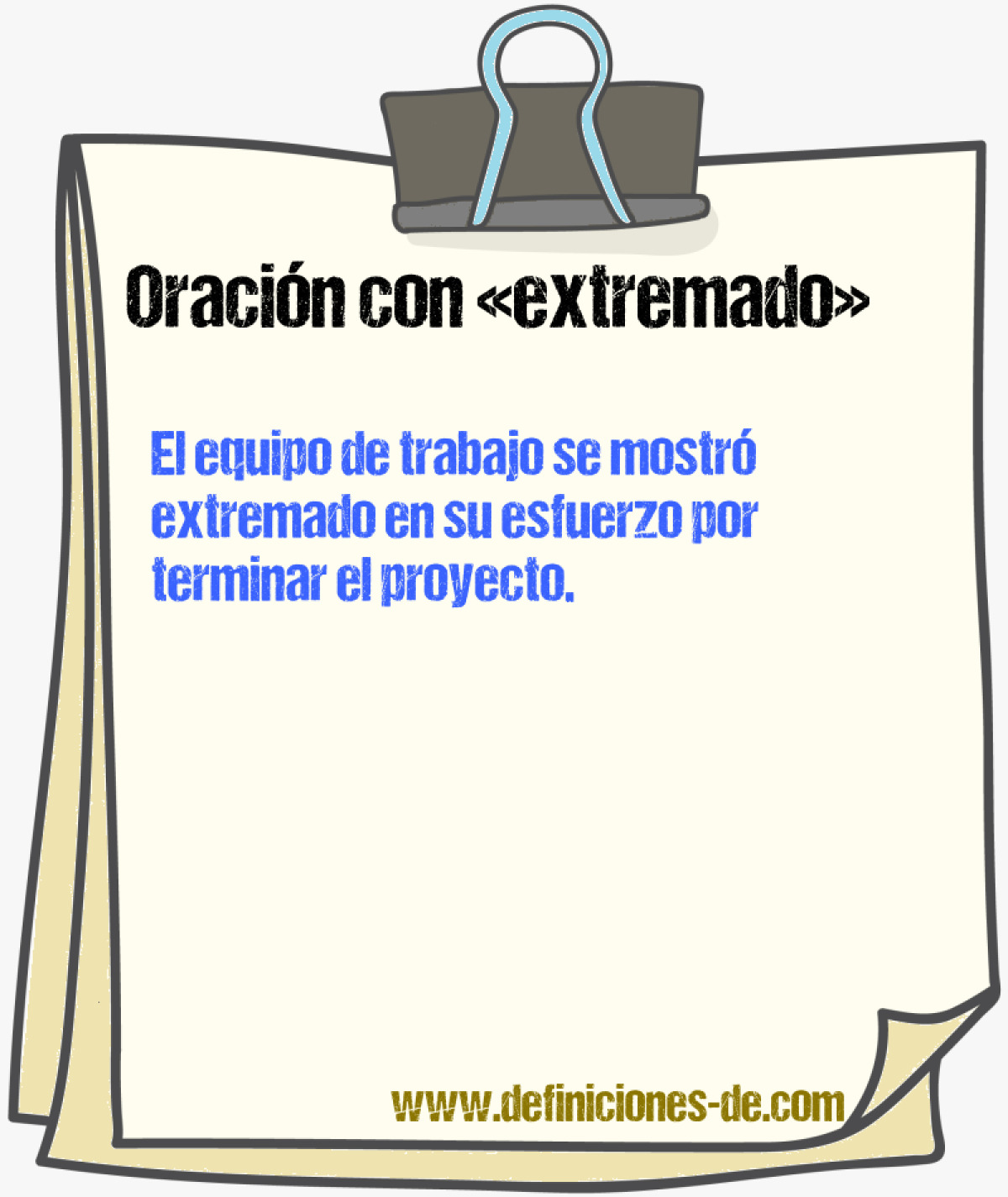 Ejemplos de oraciones con extremado