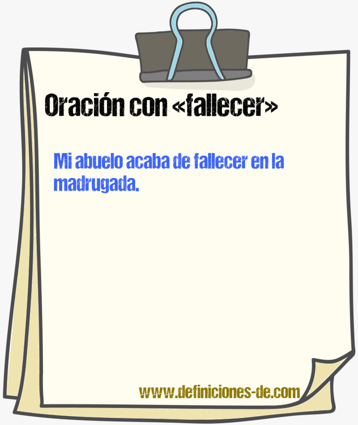 Ejemplos de oraciones con fallecer