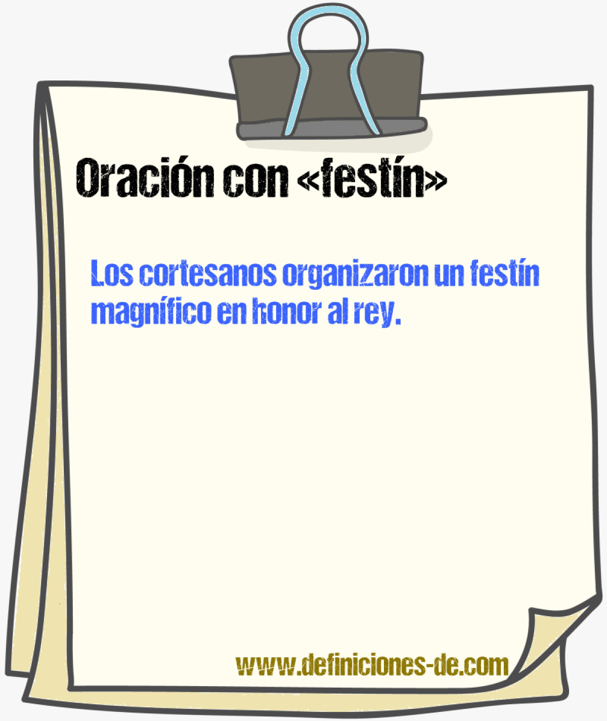 Ejemplos de oraciones con festn