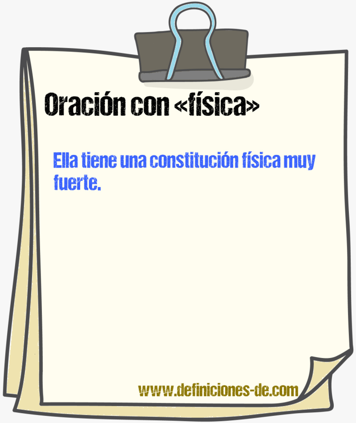 Ejemplos de oraciones con fsica