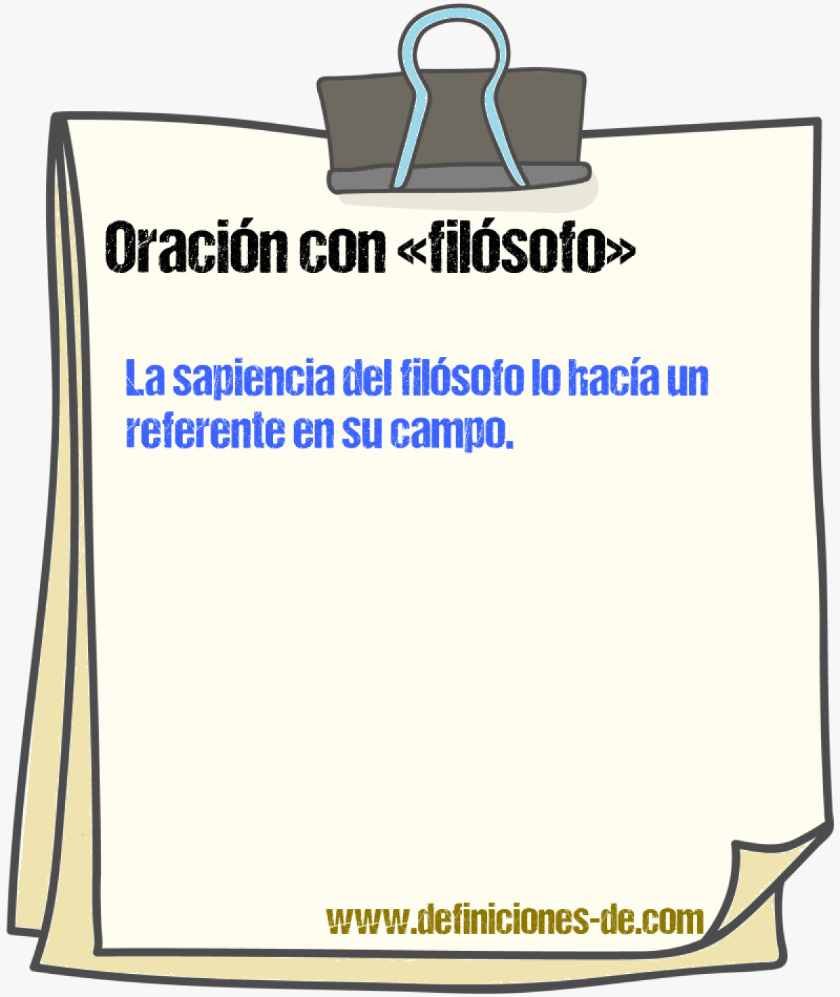 Ejemplos de oraciones con filsofo