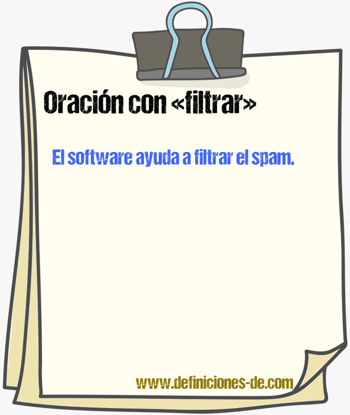 Ejemplos de oraciones con filtrar