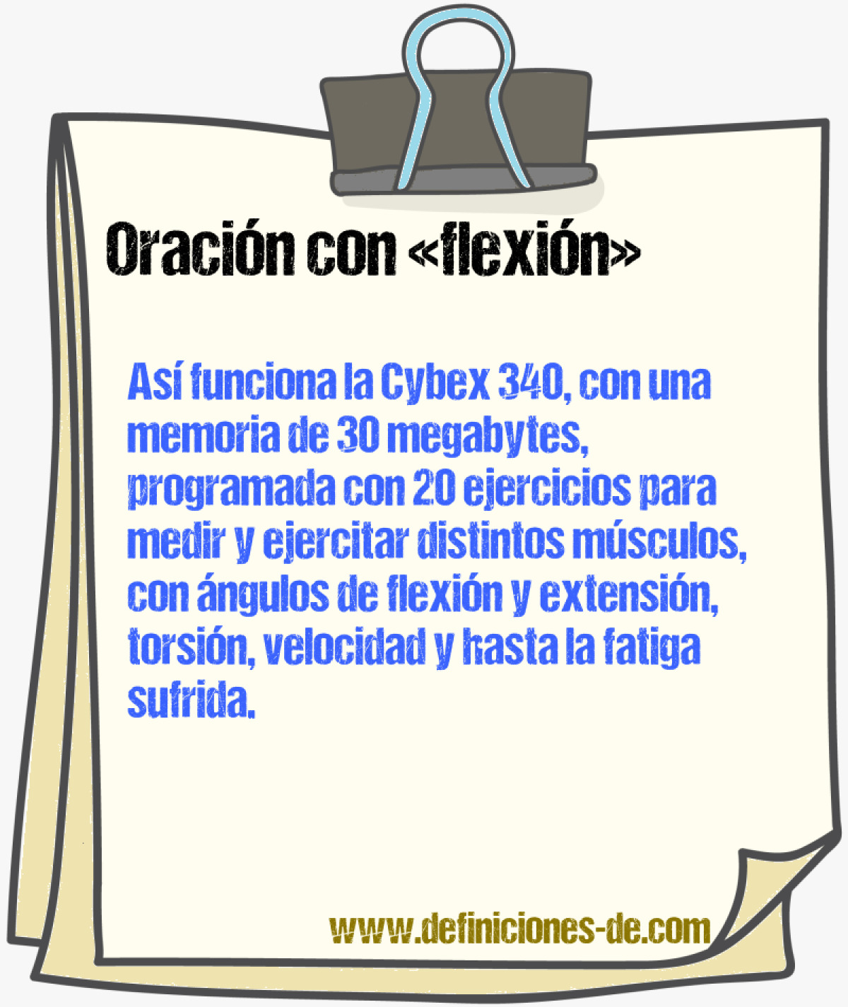 Ejemplos de oraciones con flexin