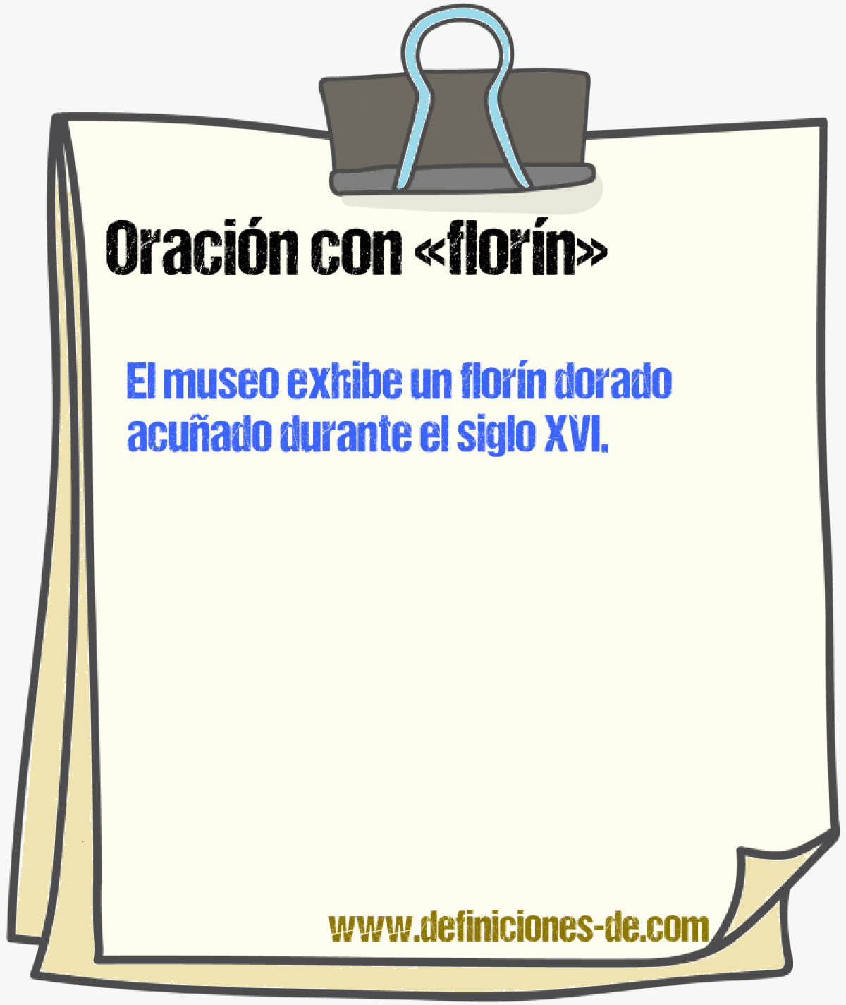 Ejemplos de oraciones con florn