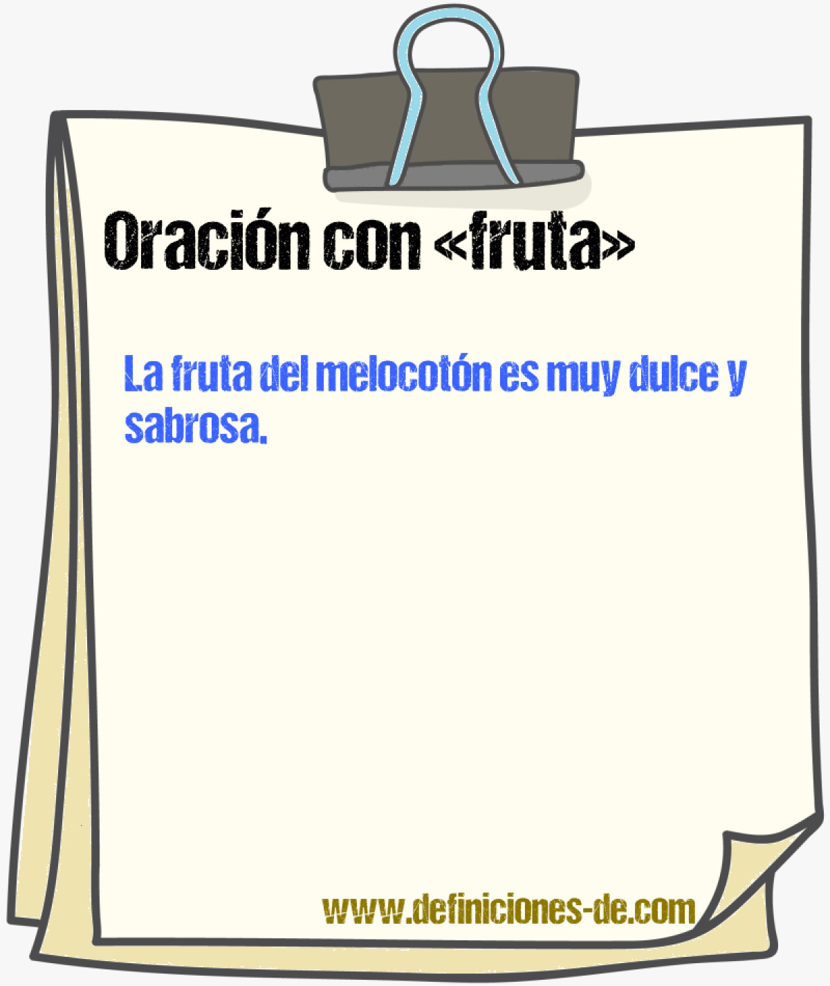 Ejemplos de oraciones con fruta