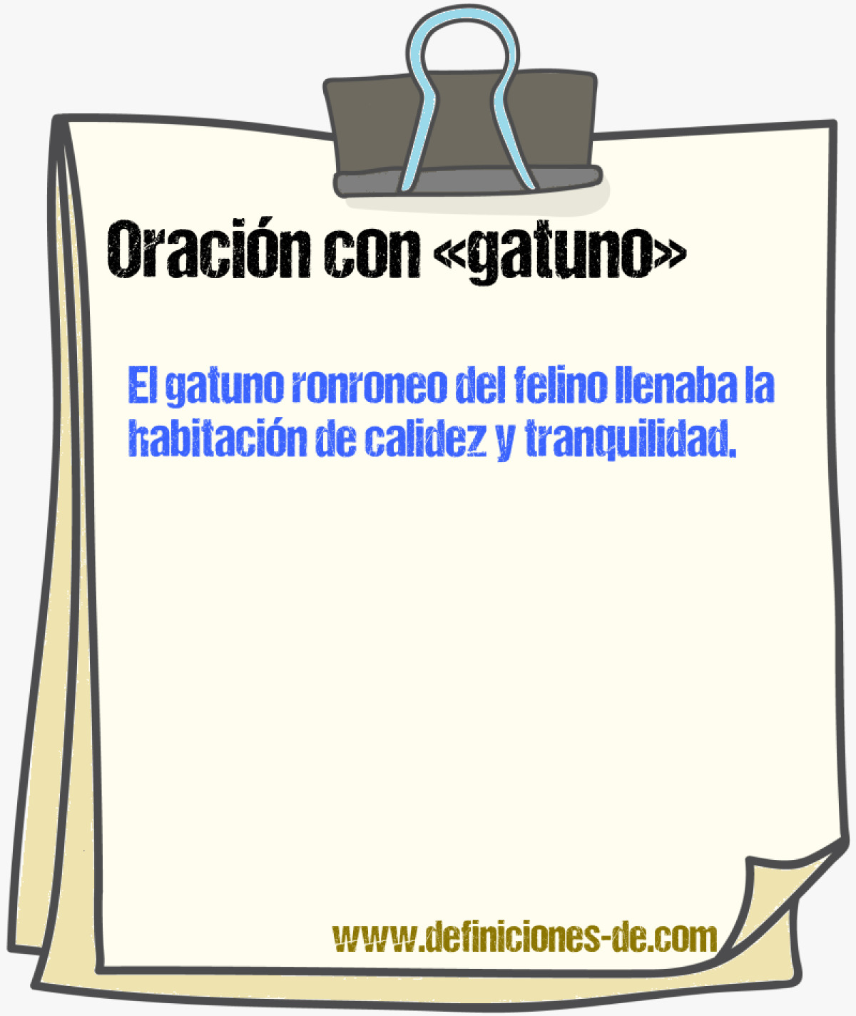Ejemplos de oraciones con gatuno
