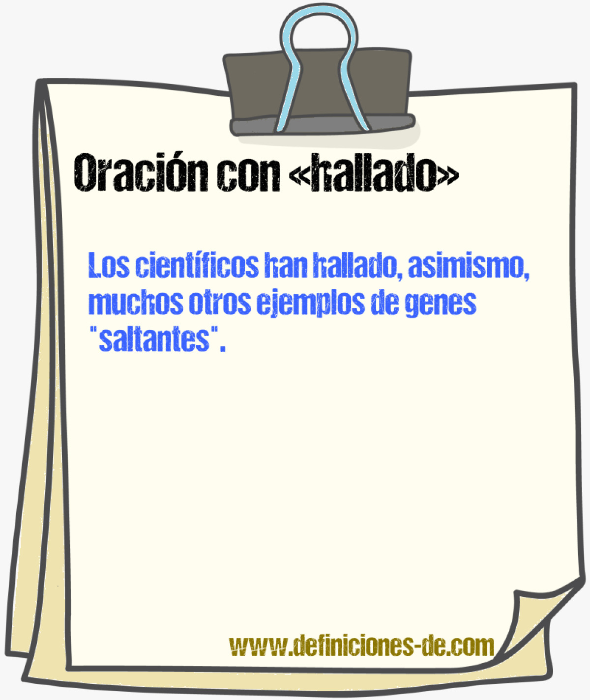 Ejemplos de oraciones con hallado