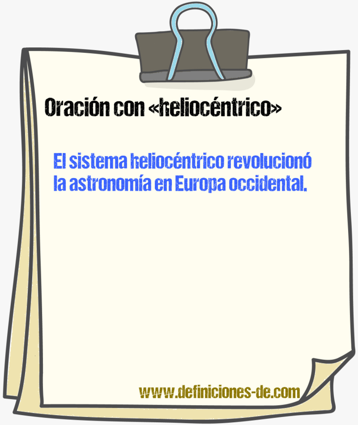 Ejemplos de oraciones con heliocntrico