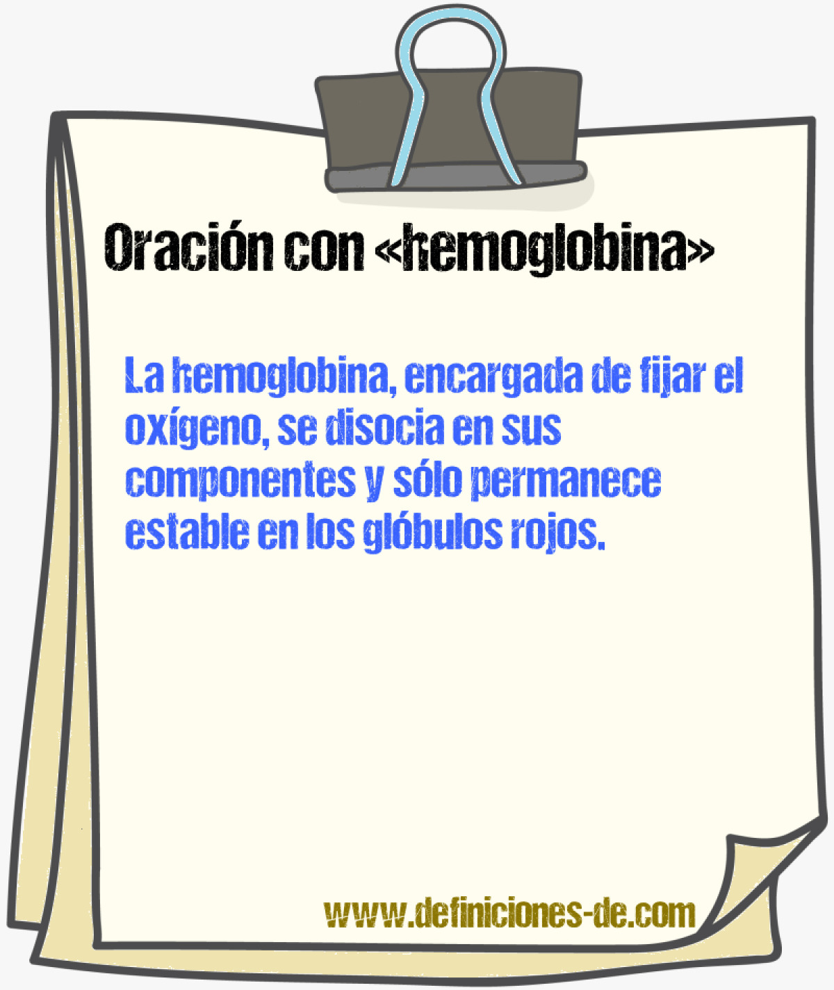 Ejemplos de oraciones con hemoglobina