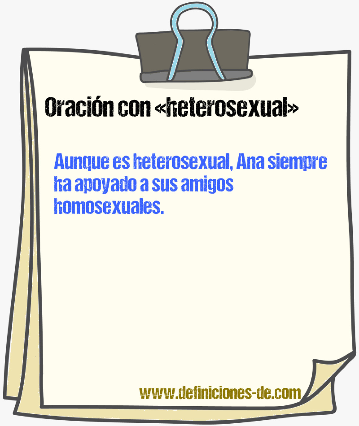 Ejemplos de oraciones con heterosexual