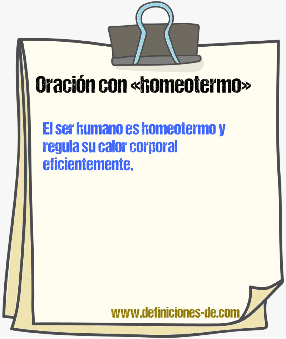 Ejemplos de oraciones con homeotermo