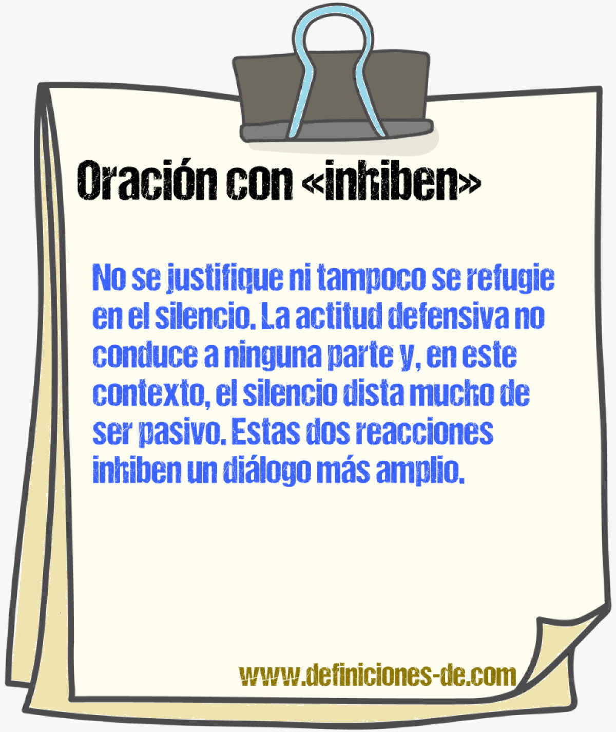 Ejemplos de oraciones con inhiben
