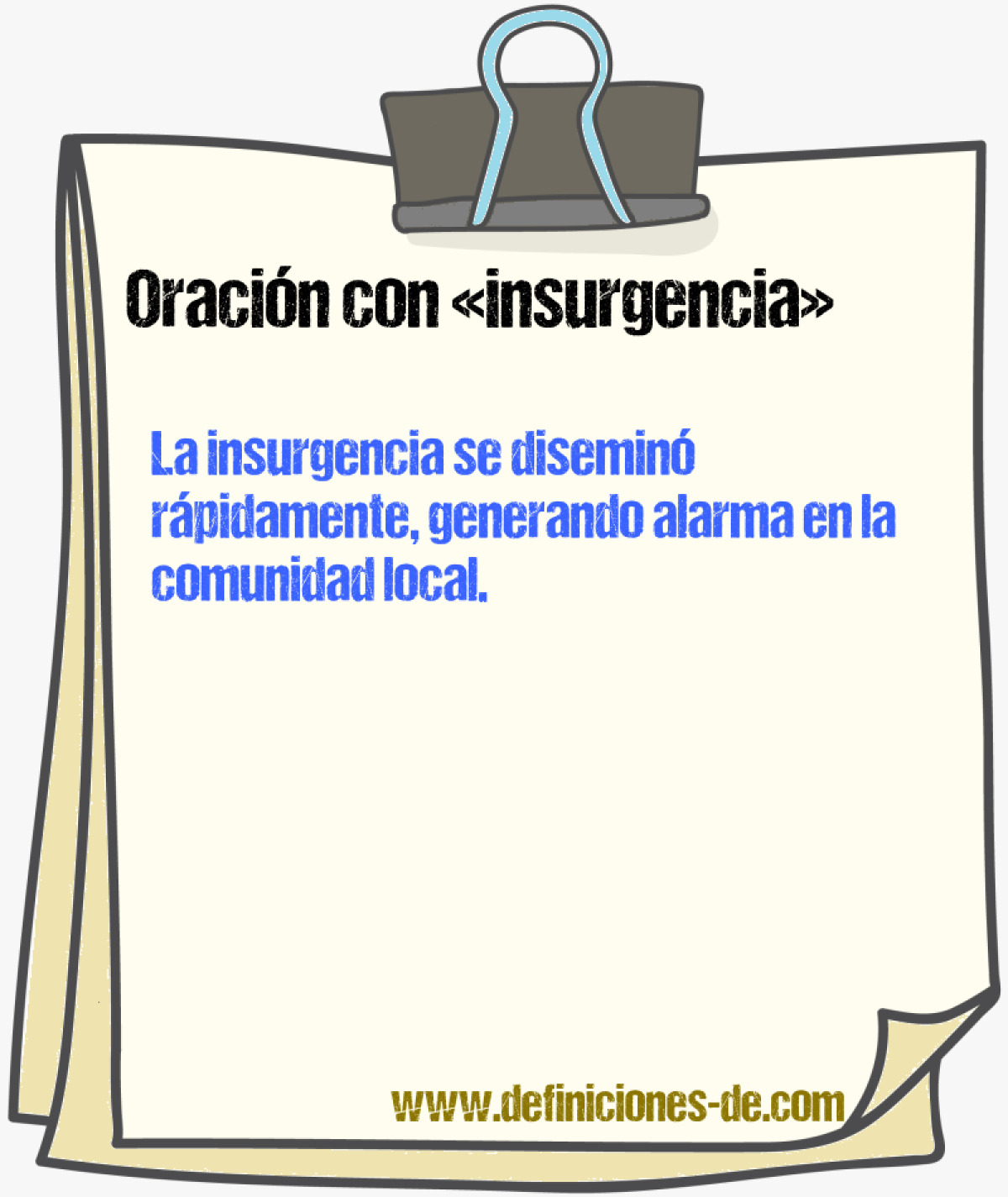 Ejemplos de oraciones con insurgencia