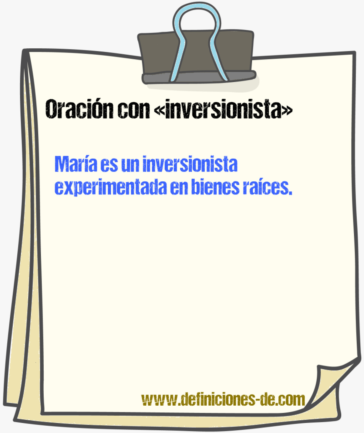 Ejemplos de oraciones con inversionista