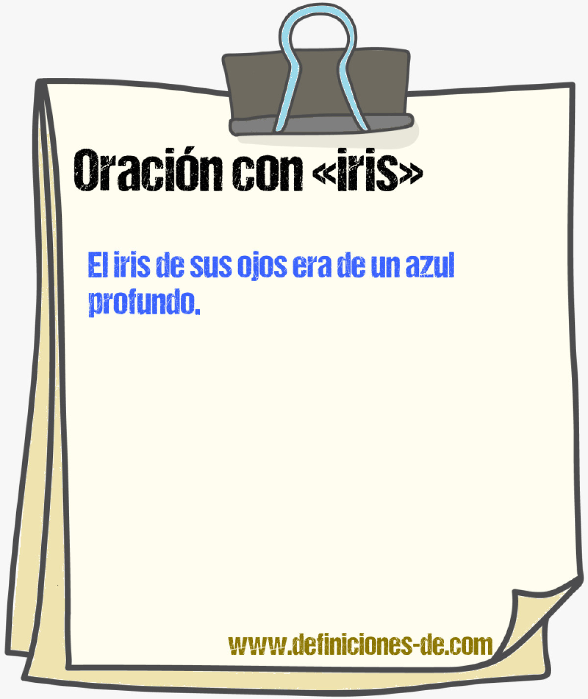 Ejemplos de oraciones con iris