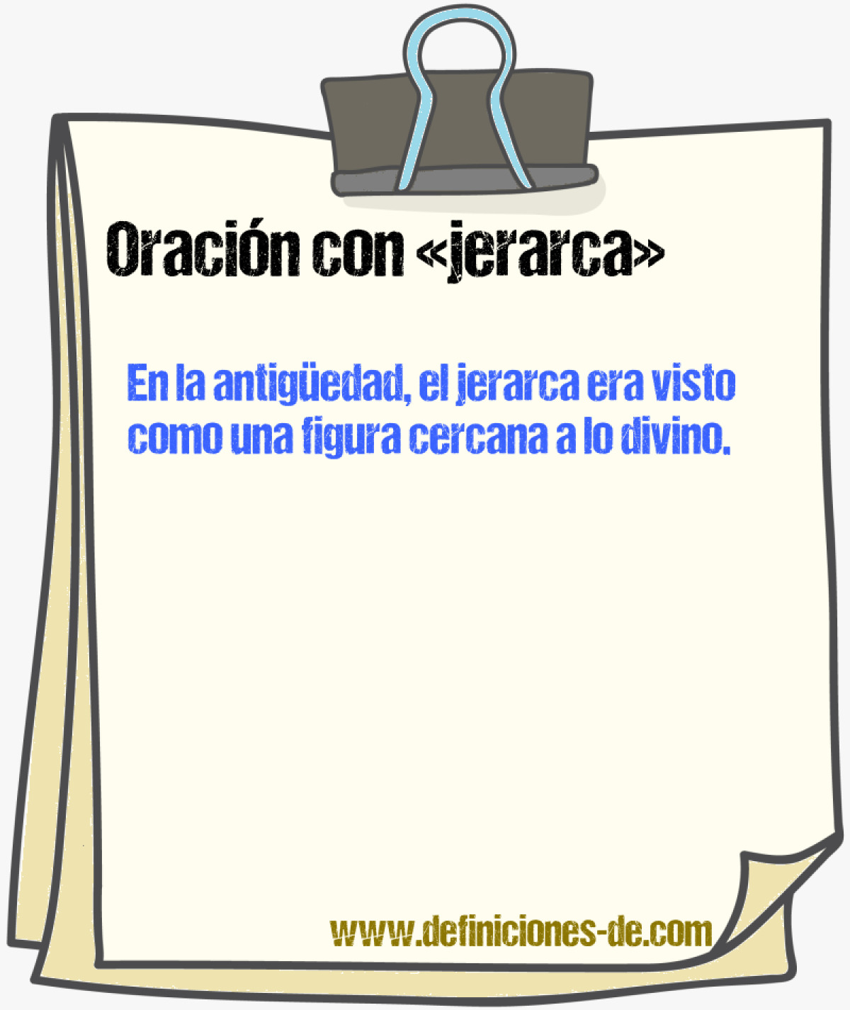 Ejemplos de oraciones con jerarca