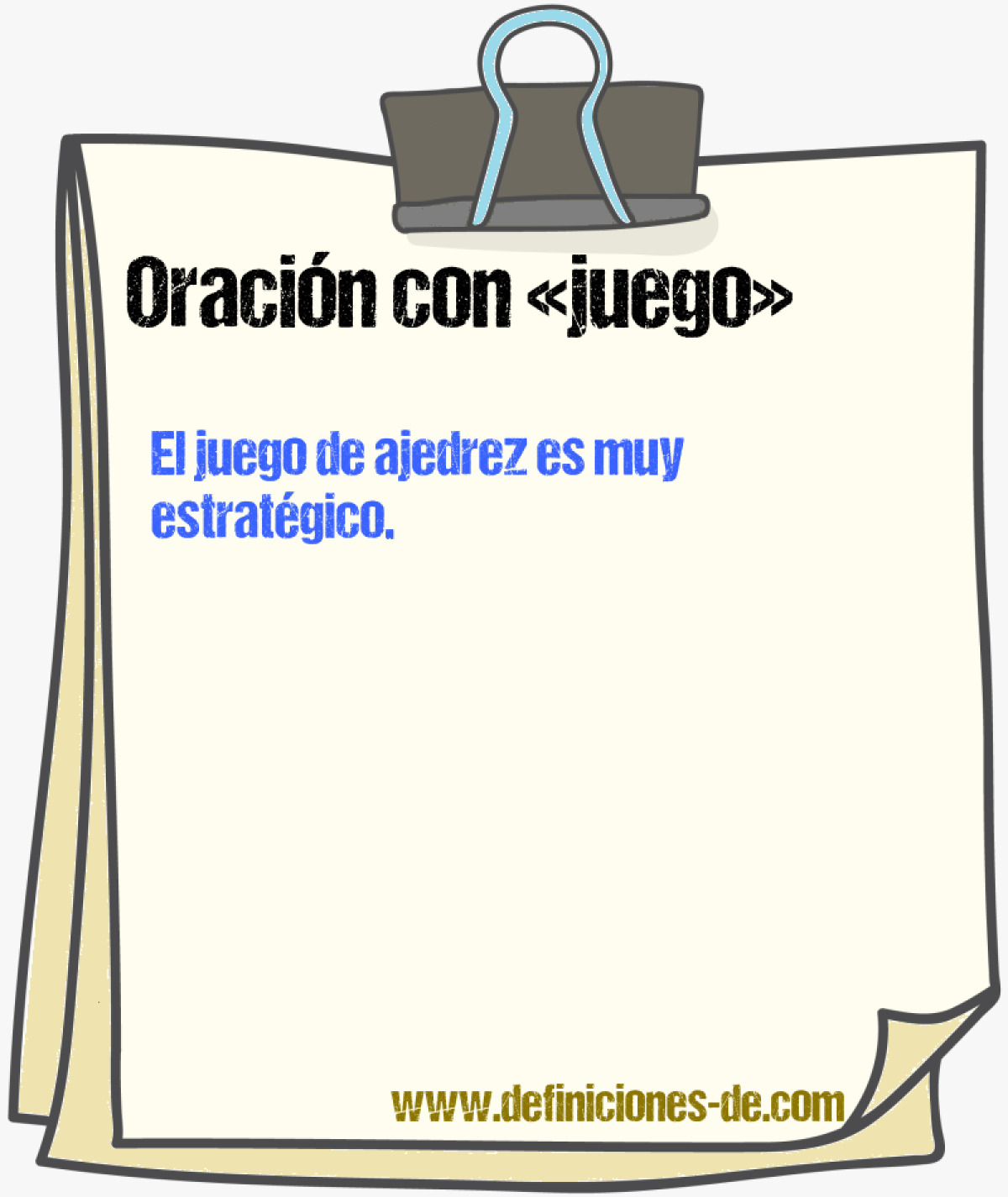 Ejemplos de oraciones con juego