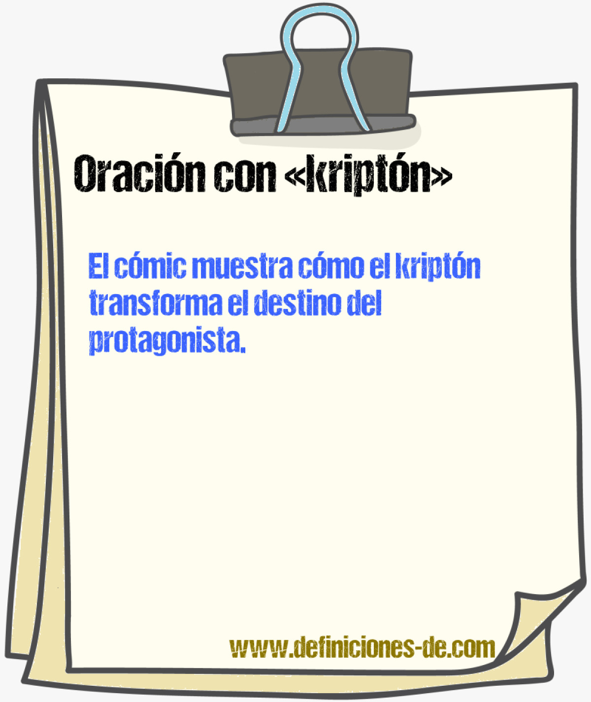 Ejemplos de oraciones con kriptn